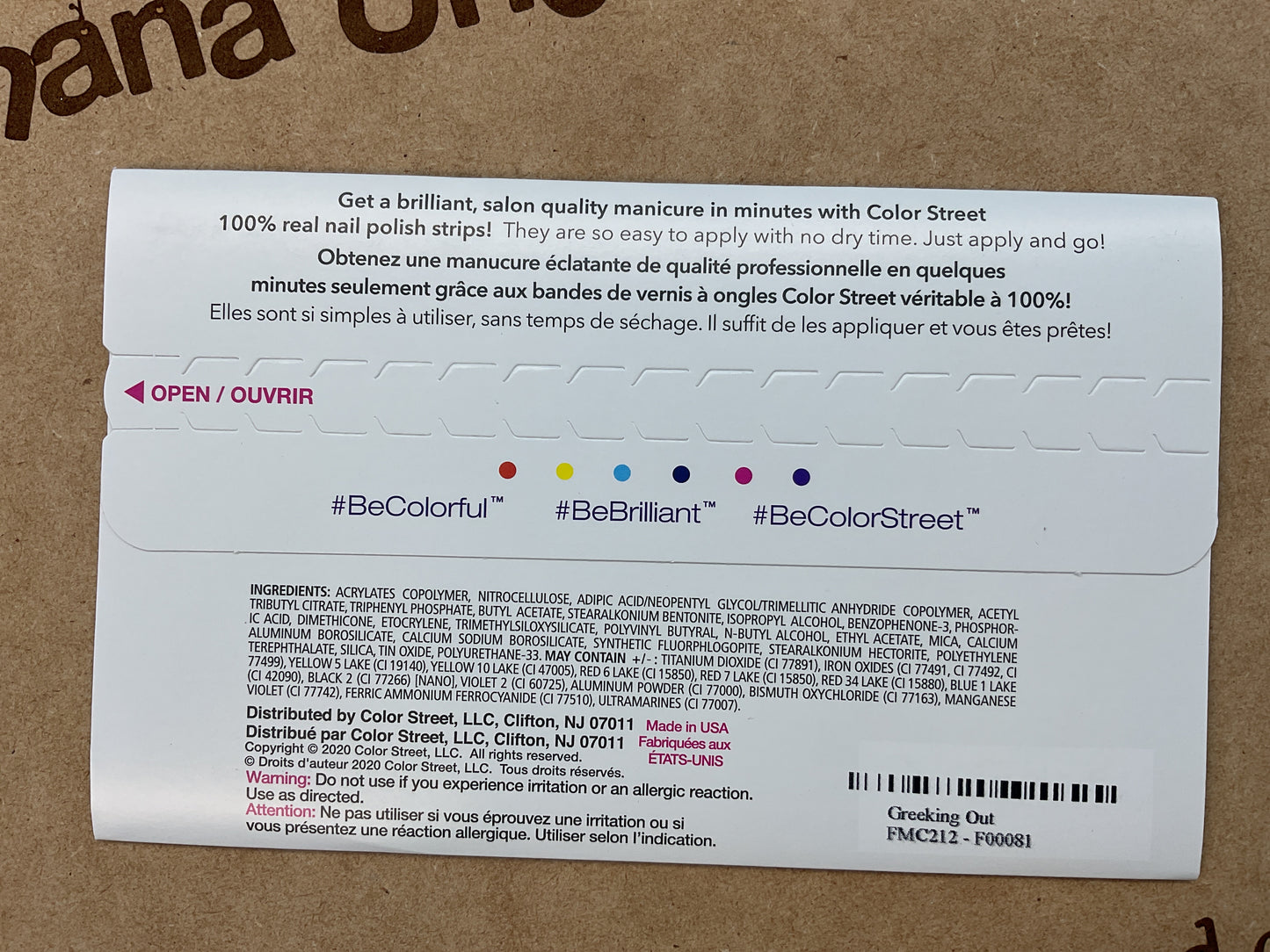 Color Street Nail Strips | Greeking Out | Real Polish | Easy Apply |