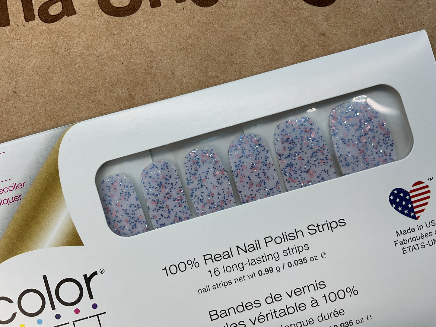 Color Street Fairy Tale Nail Strips Real Polish Glitter FMG246