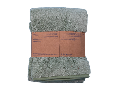 Norwex Kids Hooded Towel – Sage with Woodland Hood & BacLock® Microfiber
