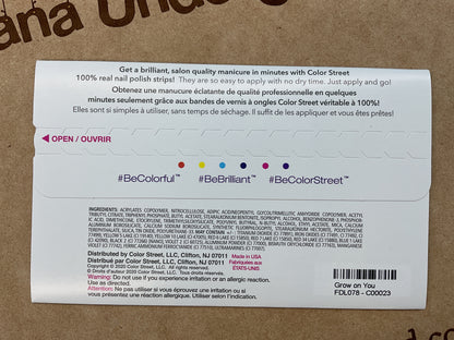 Color Street Nail Strips – Grow On You (Clear Overlay)