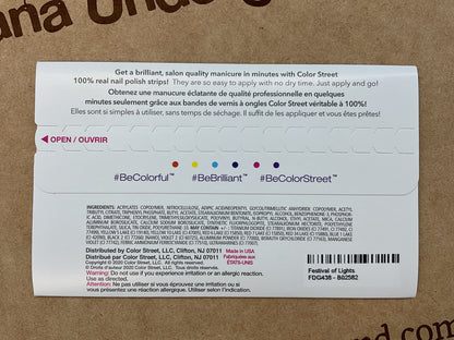 Color Street Nail Strips | Festival of Lights | Real Polish | Easy Apply |