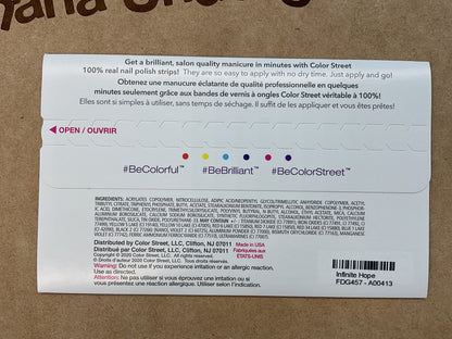 Color Street Infinite Space FMG278 Purple Blue Glitter Nail Strips