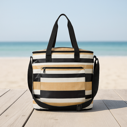 Thirty-One Gifts Round About Cooler Tote – Bold Stripes