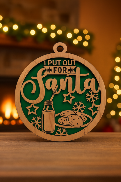 Shaka Brands I Put Out For Santa Ornament