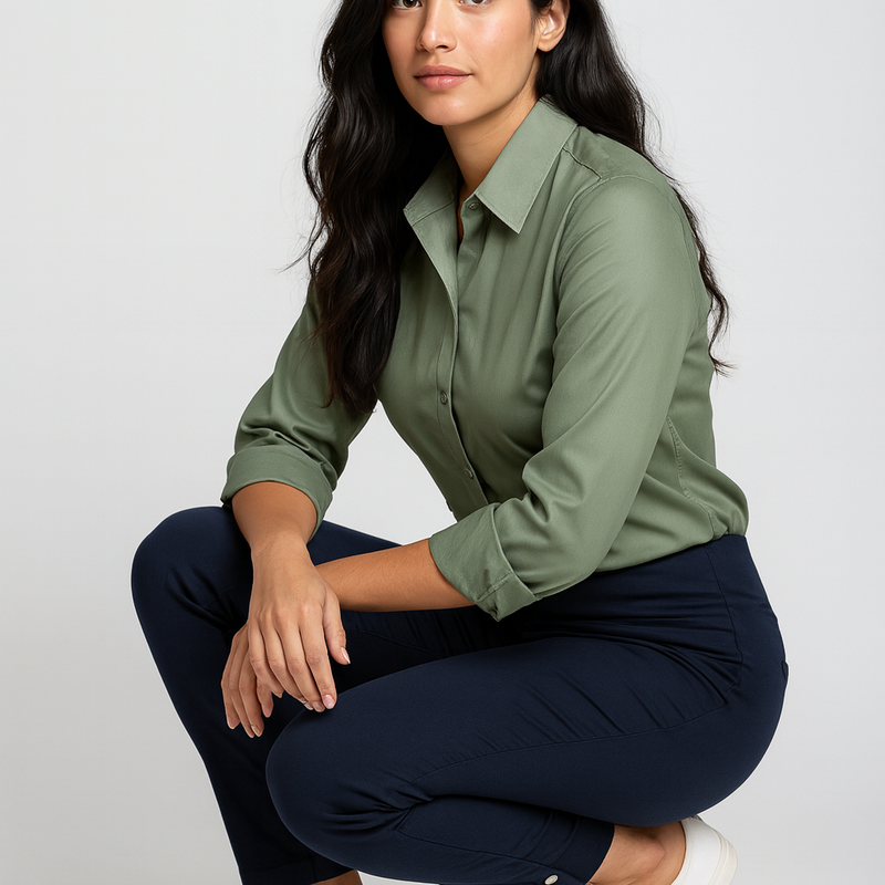 Van Heusen Stretch No-Waist Pull-On Pants (Size 0)