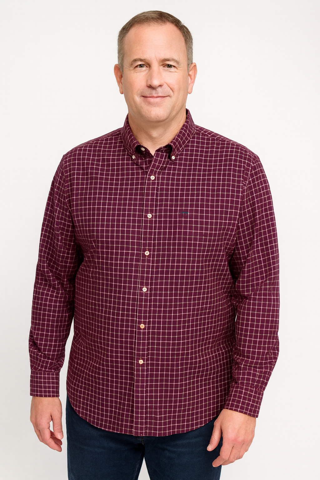 IZOD Advantage Wrinkle-Free Casual Button-Up Long Sleeve Shirt XXL