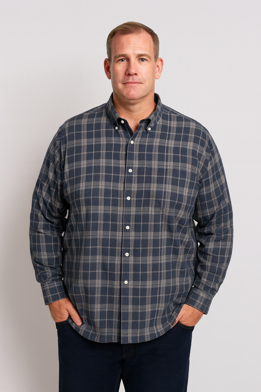 Van Heusen Never Tuck Slim Fit Long-Sleeve Button-Up Shirt XXXL