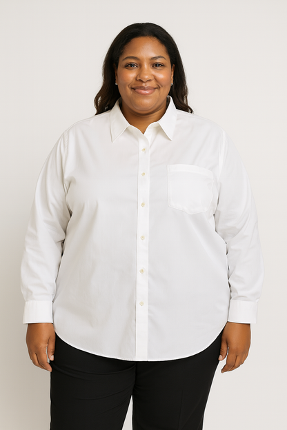 Van Heusen Women’s Button-Up Dress Shirt 3XL (24–26)