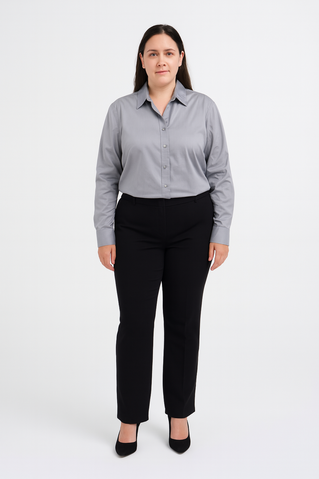 Calvin Klein Women’s Long-Sleeve Dress Shirt – M