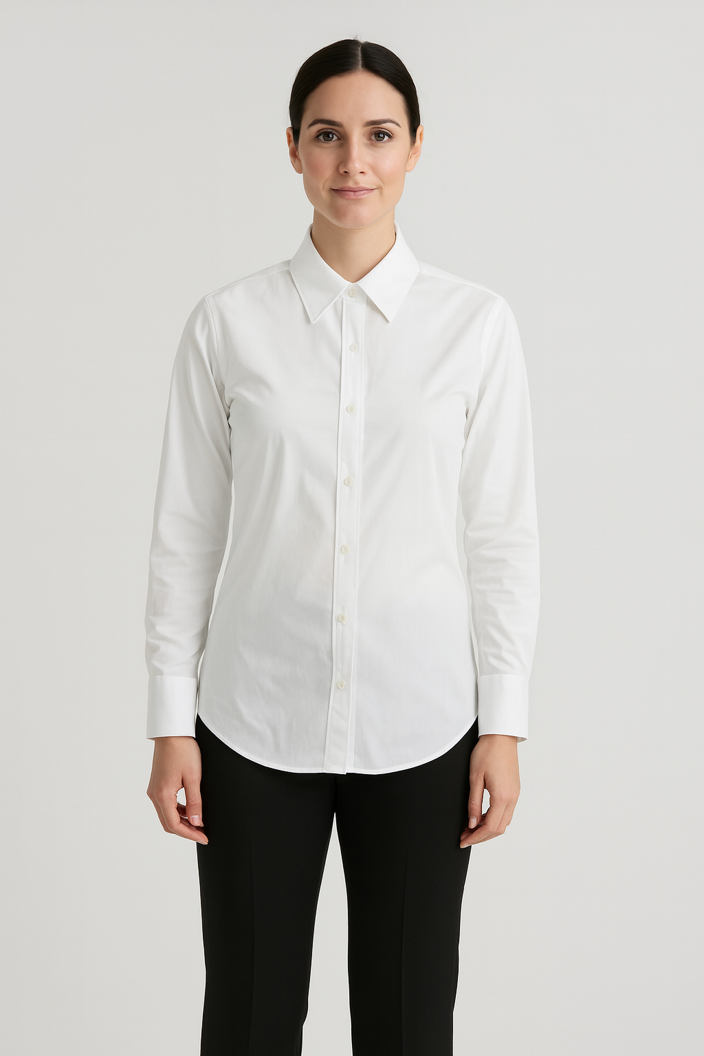 Calvin Klein Women’s Long-Sleeve Dress Shirt – M (8–10)