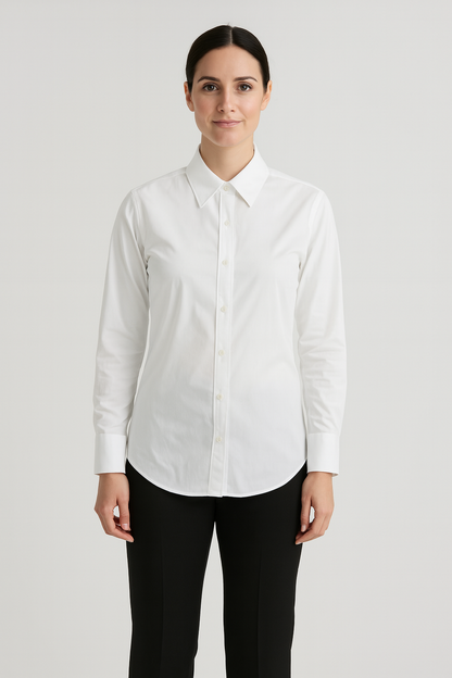 Calvin Klein Women’s Long-Sleeve Dress Shirt – M (8–10)