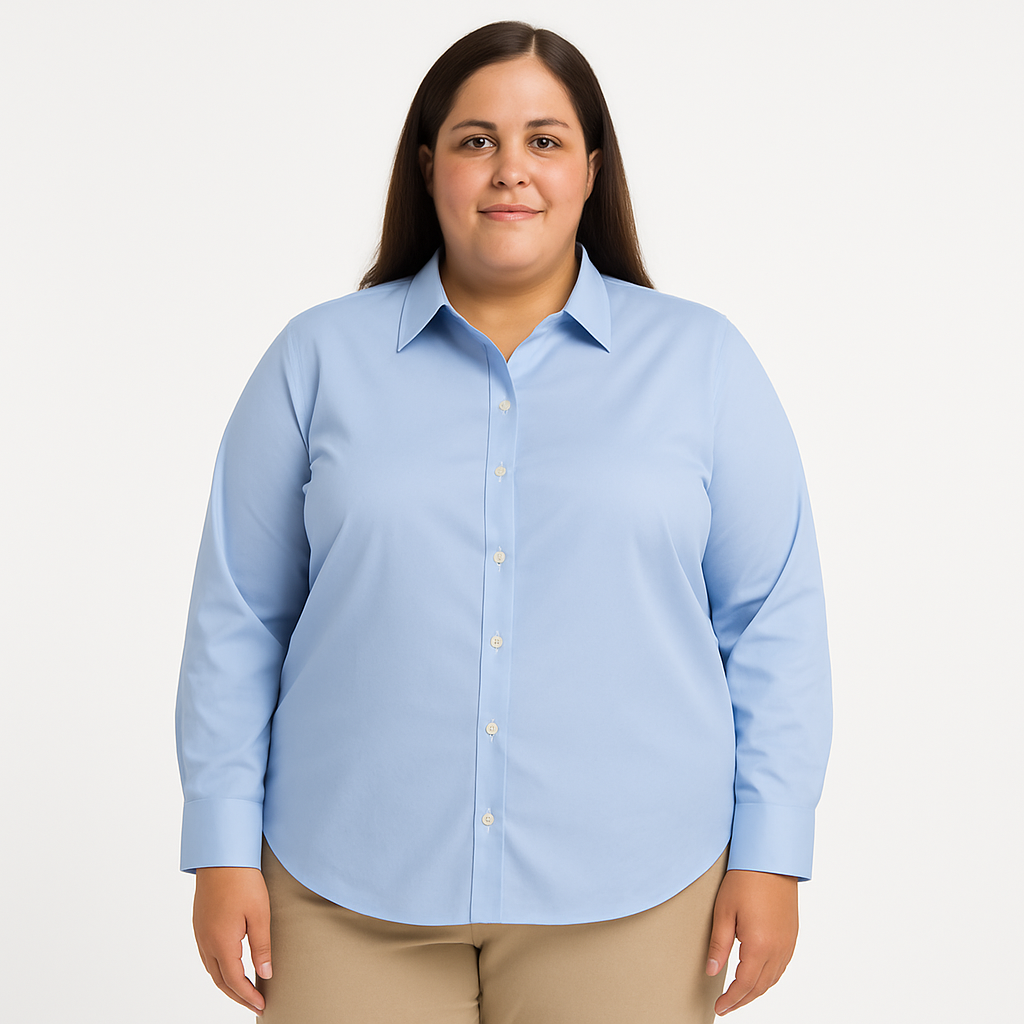 Van Heusen Women’s Long-Sleeve Dress Shirt – XL (16–18)