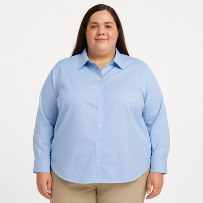 Van Heusen Women’s Long-Sleeve Dress Shirt – 3XL (24–26)