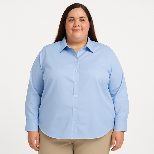 Van Heusen Women’s Long-Sleeve Dress Shirt – 3XL (24–26)