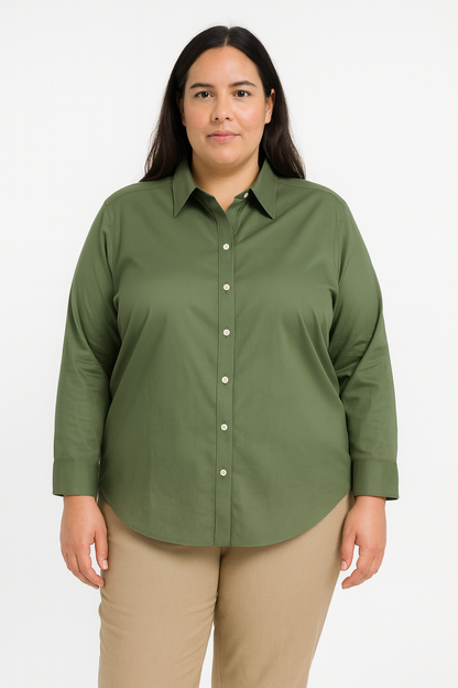 Van Heusen Women’s Long-Sleeve Dress Shirt – XL (16–18)