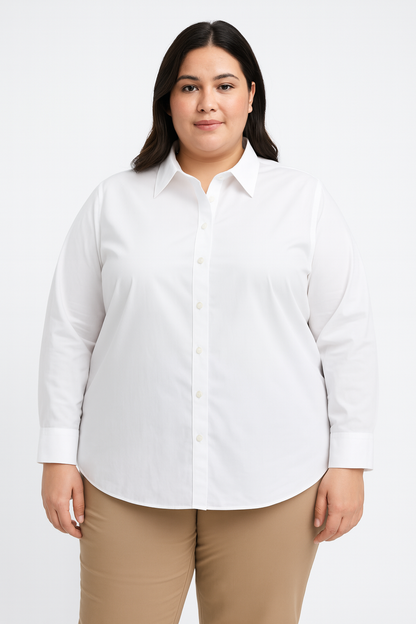 Van Heusen Women’s Long-Sleeve Dress Shirt – XXL (20–22)