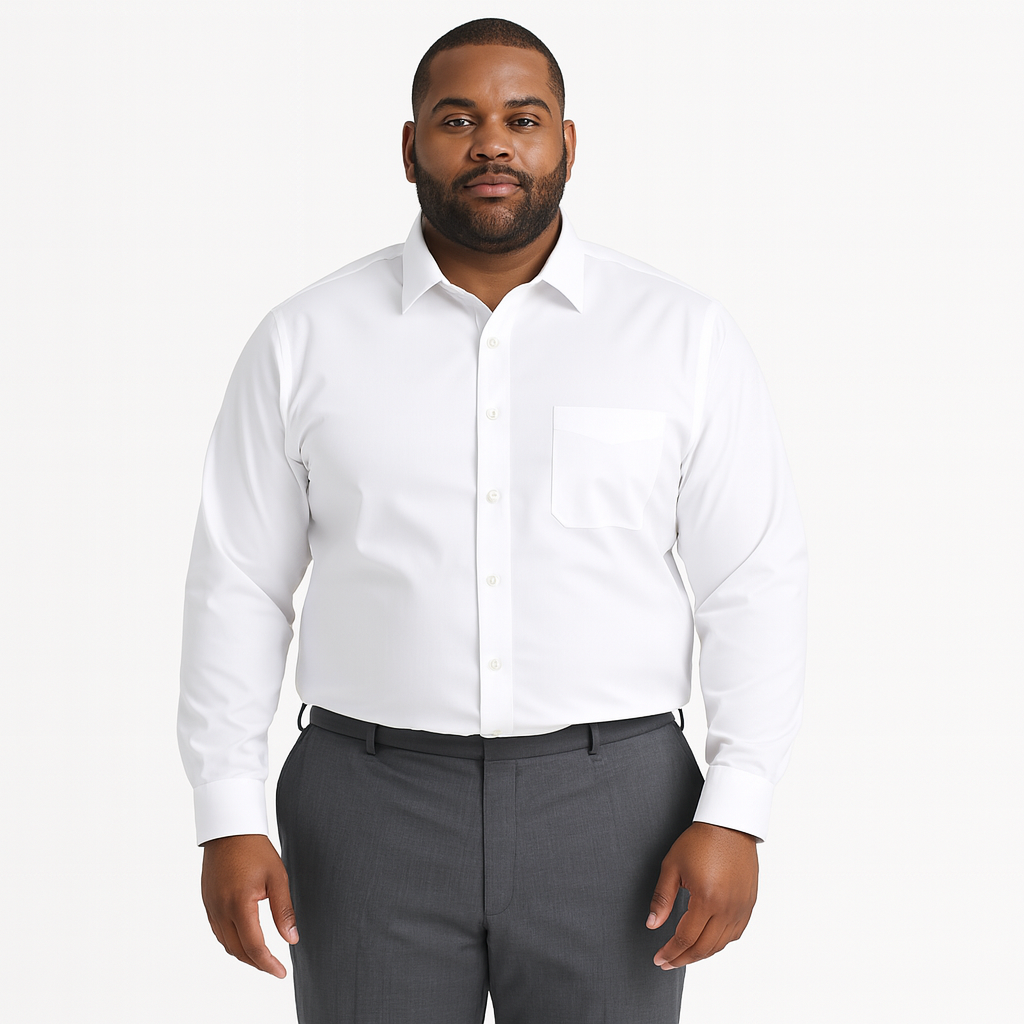 Van Heusen Men’s White FLEX Dress Shirt 2XL