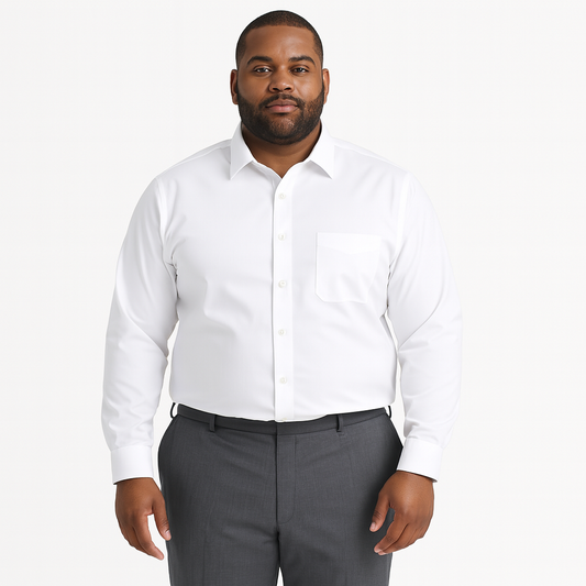 Van Heusen Men’s White FLEX Dress Shirt 2XL