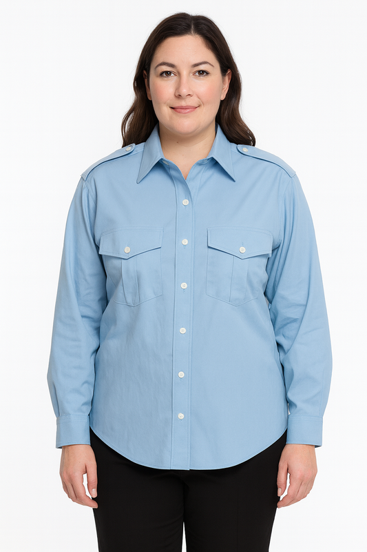 Van Heusen The Aviator Womens White Button Up Size 14