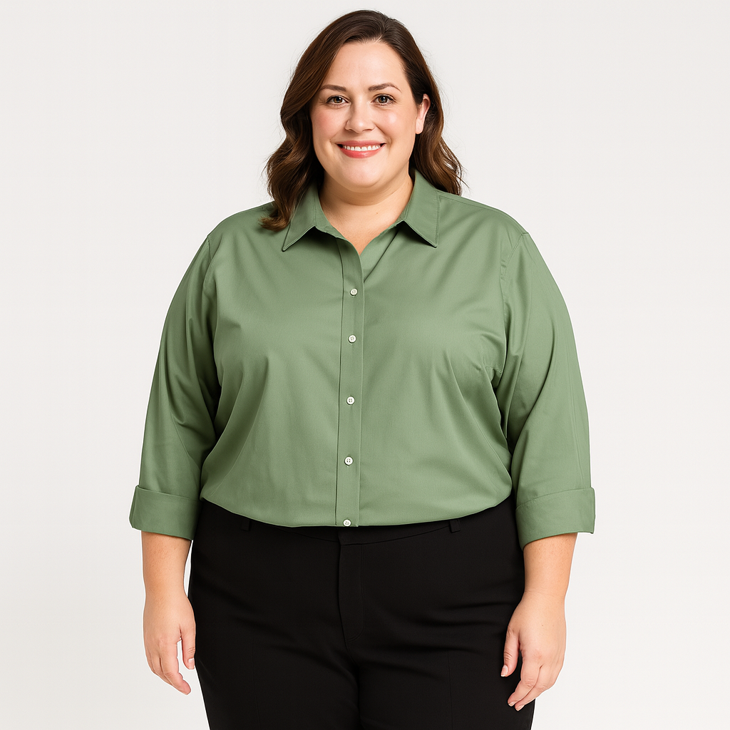 Van Heusen Women’s Long-Sleeve Dress Shirt XL (16–18)