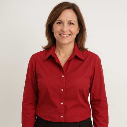 Van Heusen Women’s Button-Up Dress Shirt L (12–14)