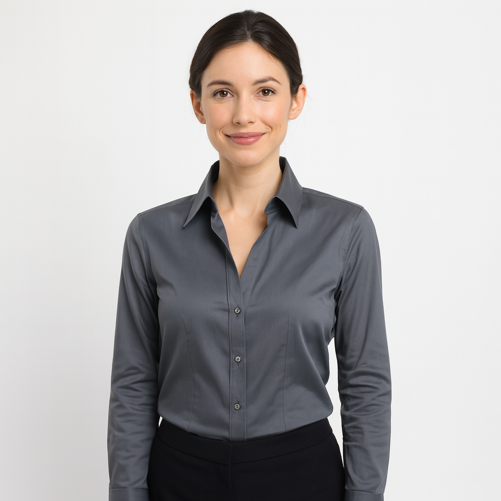 Calvin Klein Women’s Long-Sleeve Dress Shirt – S (4–6)