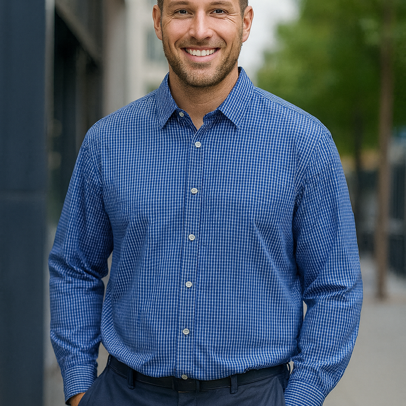 Van Heusen Men’s Wrinkle-Free Button-Down Shirt XXL