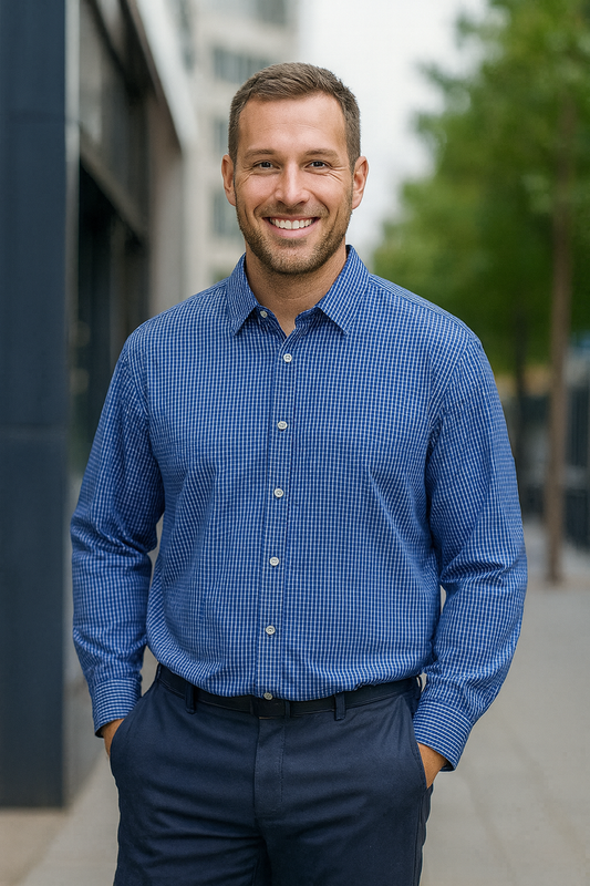 Van Heusen Men’s Wrinkle-Free Button-Down Shirt XXL