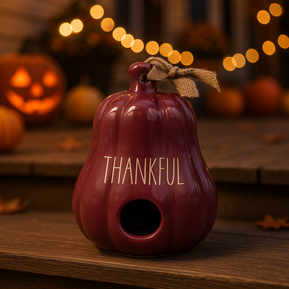 Rae Dunn Thankful Gourd Birdhouse