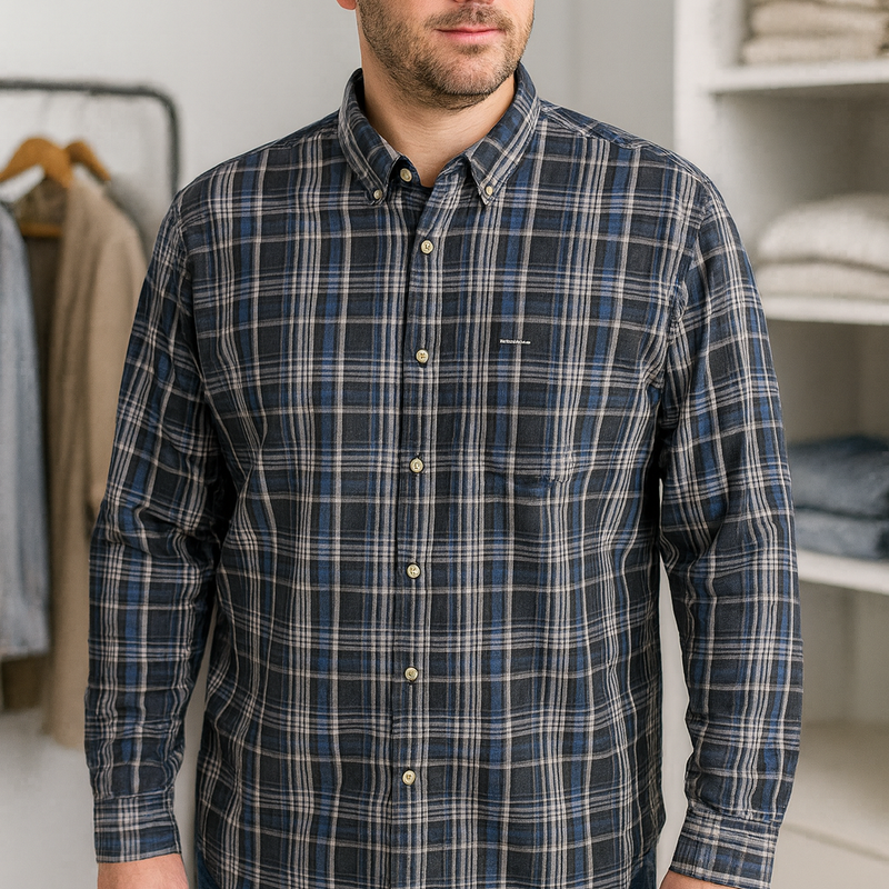 Van Heusen Never Tuck Long Sleeve Shirt – XXL