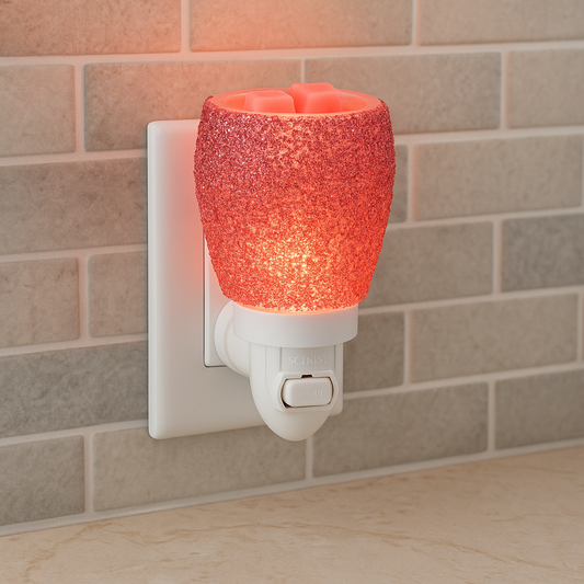 Scentsy Mini Warmer Glitter Magenta Plug In