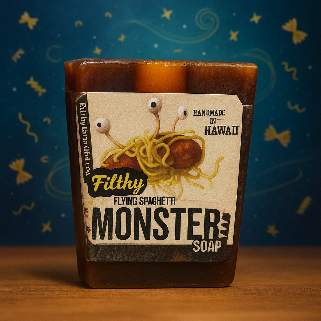 Filthy Farmgirl Soap Filthy Flying Spaghetti Monster Small Bar 2 oz
