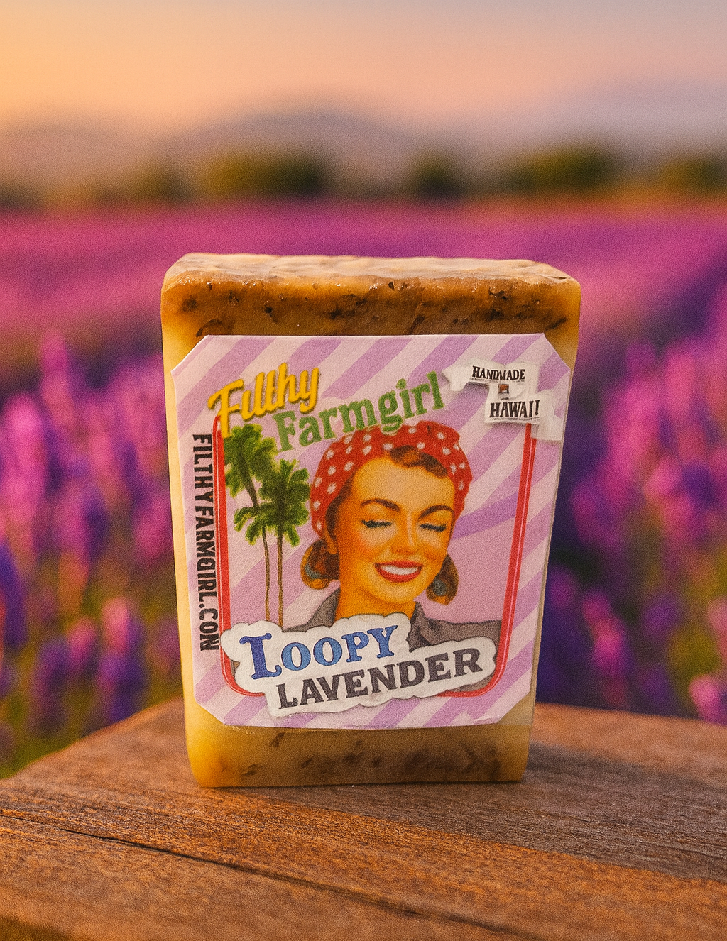 Filthy Farmgirl Loopy Lavender Soap Small Bar 2oz