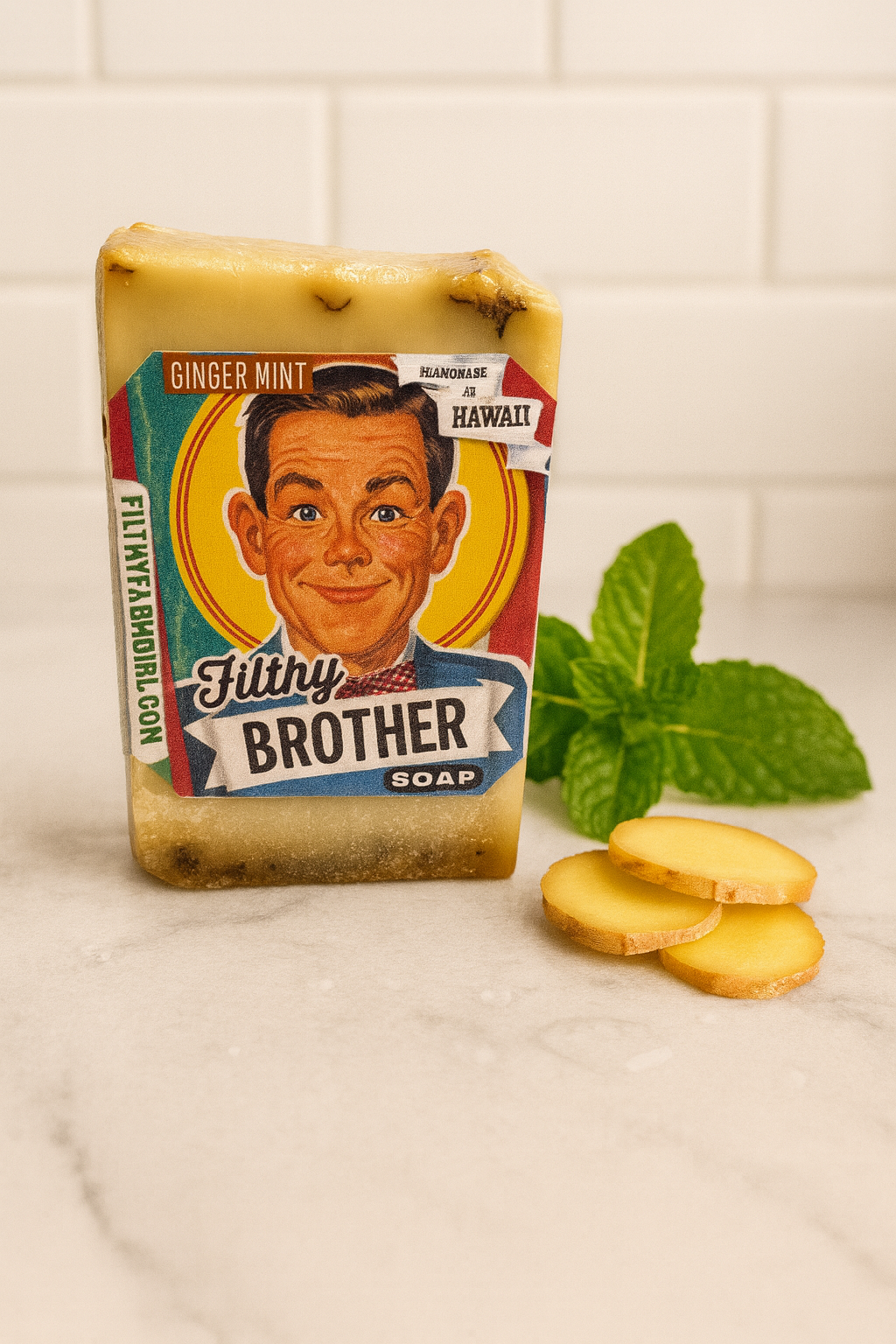 Filthy Farmgirl Filthy Brother Soap 2 oz Peppermint Ginger
