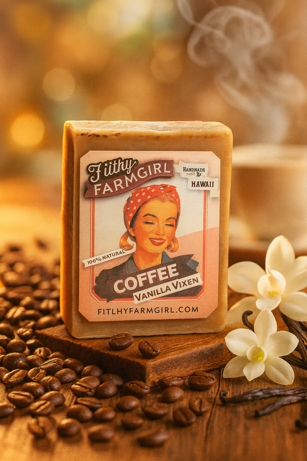 Filthy Farmgirl Coffee Vanilla Vixen Soap 2 oz