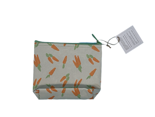 Thirty One Snack & Go Pouch Carrot Bunch Easter Reusable Zip Bag NWT