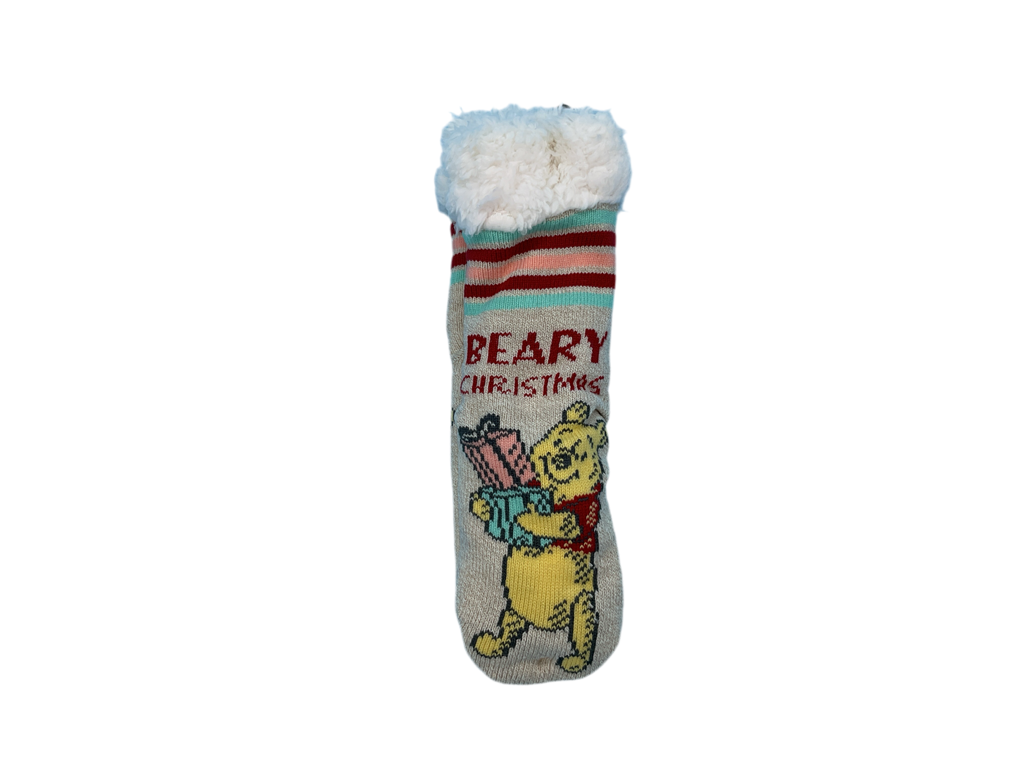 Winnie the Pooh Slipper Socks - Shoe Size 4-10