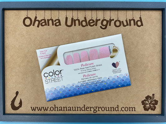 Color Street Nail Strips – Guava (Pedicure)