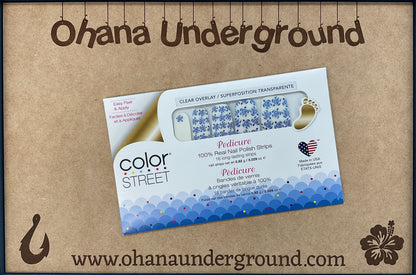 Color Street Pedicure Overlay Honu Clear