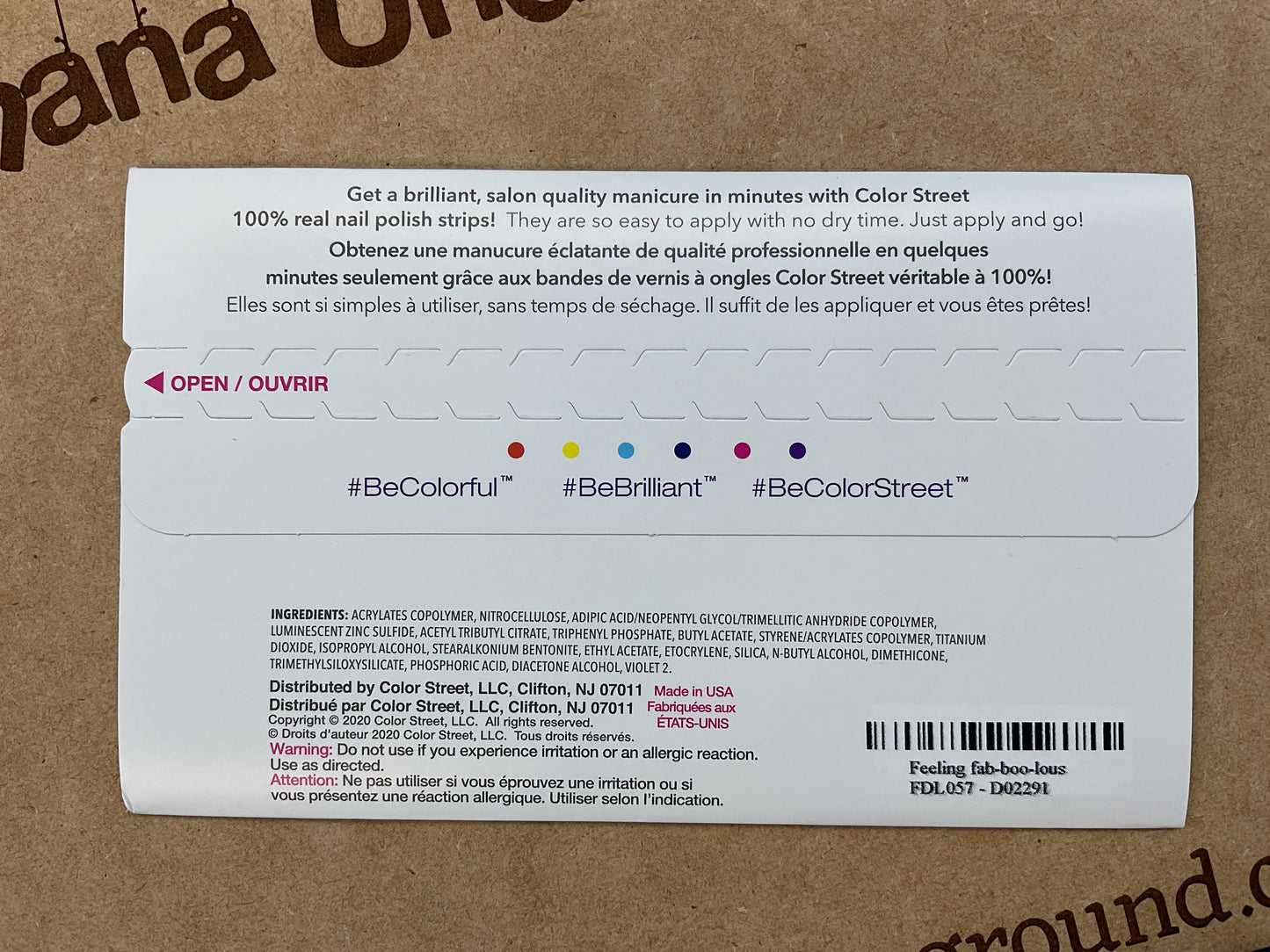 Color Street Nail Strips | Feeling Fab-boo-lous | Real Polish | Easy Apply |