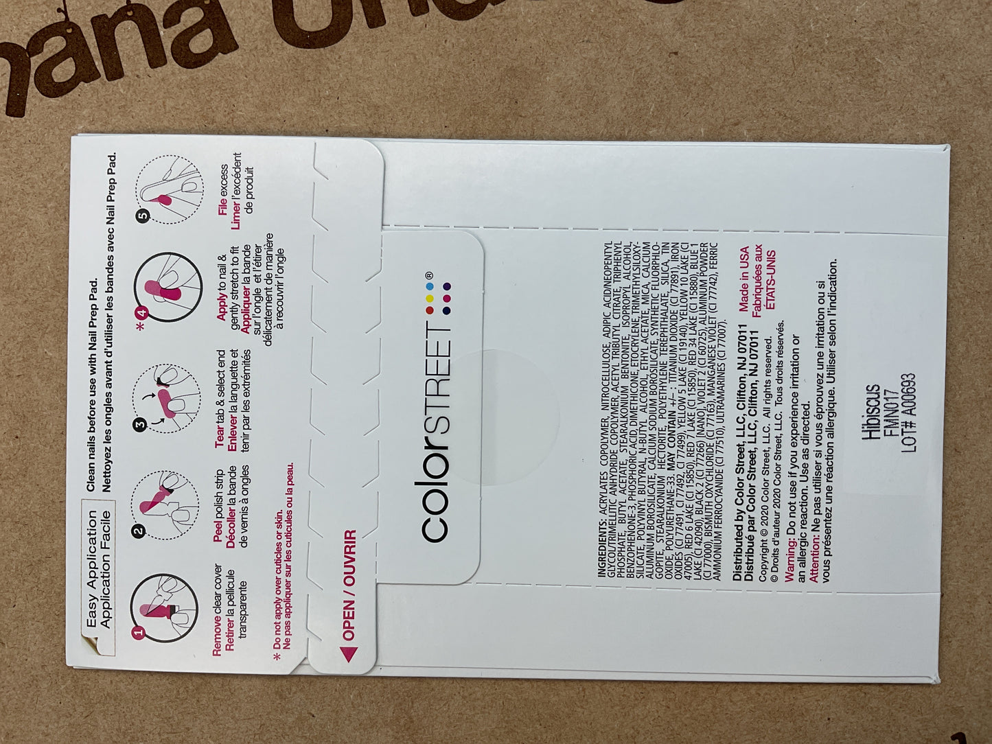 Color Street Nail Strips Hibiscus