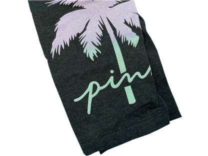 *NEW* Victoria’s Secret PINK Ombre Glitter Palm Tree Full Length Leggings *Large*