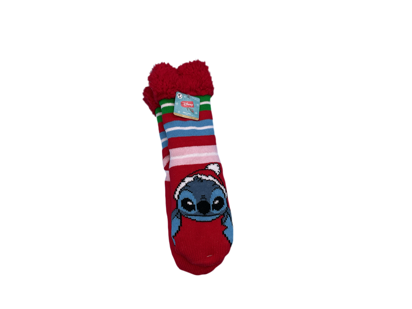 Stitch Slipper Socks - Shoe Size 4-10