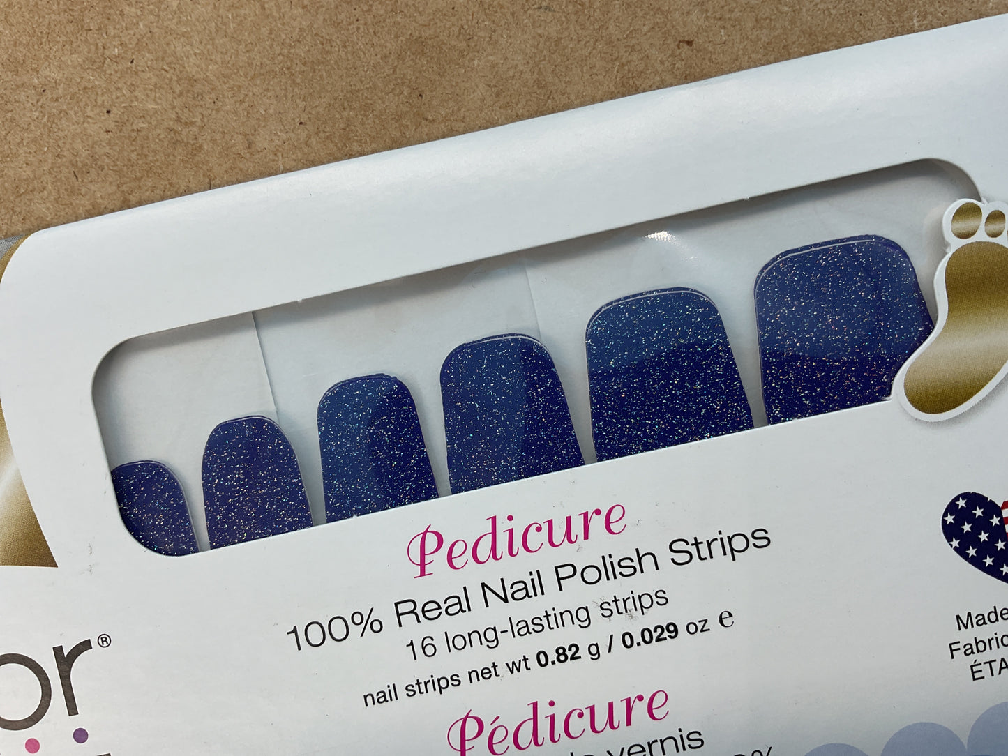 Color Street Nail Strips | Pedicure - Good Night | Real Polish | Easy Apply