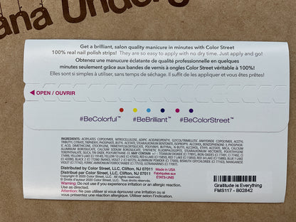 Color Street Nail Strips | Gratitude is Everything | Real Polish | Easy Apply |