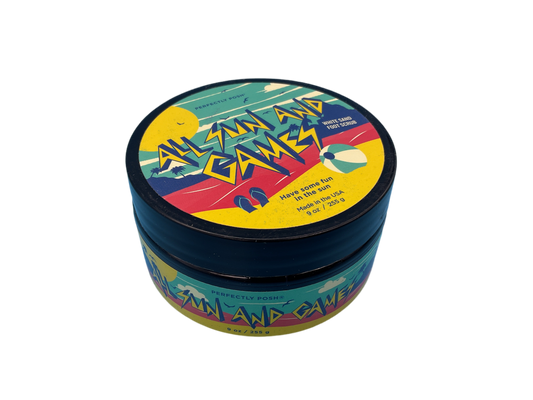 Perfectly Posh All Sun and Games White Sand Foot Scrub – 9 oz Mango-Scented