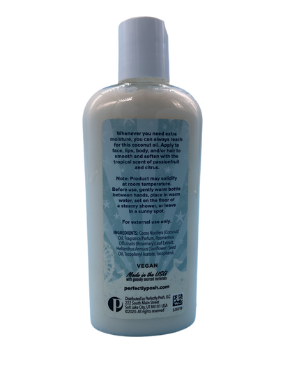 Perfectly Posh Absolute Passionfruit Coconut Oil – 4 oz Face, Hair & Body Oil