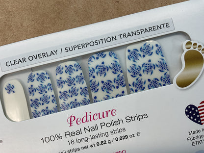 Color Street Pedicure Overlay Honu Clear