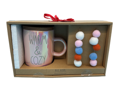 Rae Dunn ~ Warm And Cozy Garland Mug Set