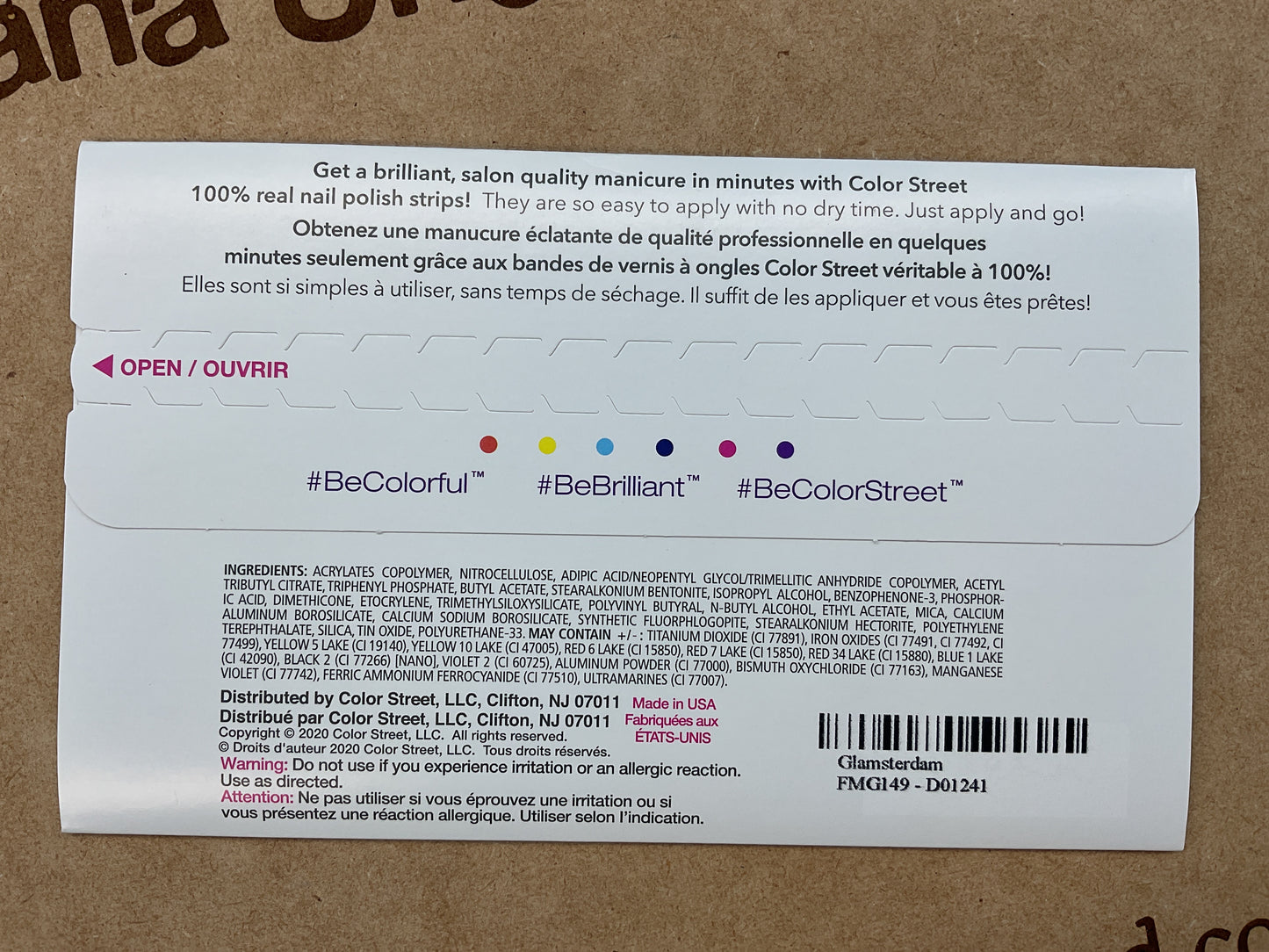 Color Street Nail Strips | Glamsterdam | Real Polish | Easy Apply |